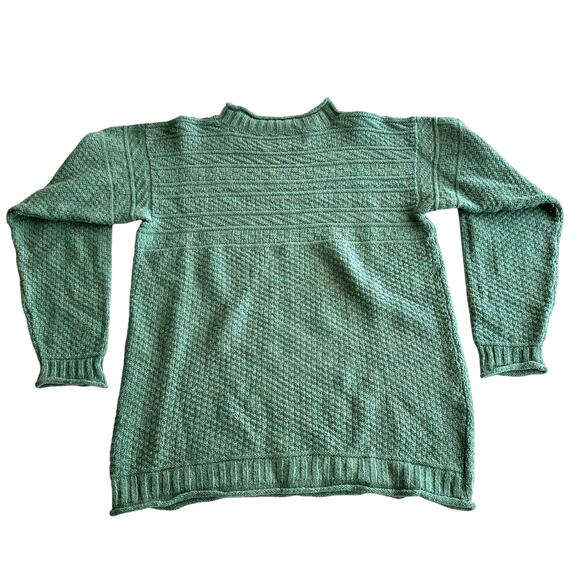 Green Textured Women's Sweater - Picture 2 of 8